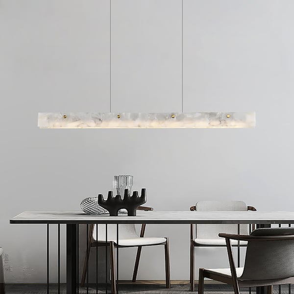 Marble LED Modern Linear Kitchen Island Lighting for Dining Room