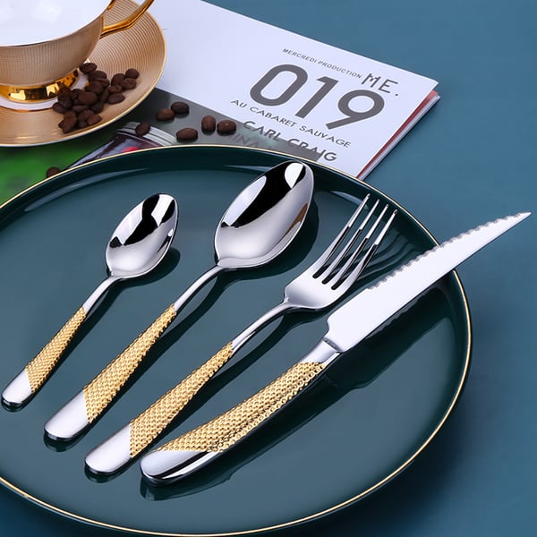 16 Pieces Stainless Steel Flatware Set Cutlery Set, Service for 4