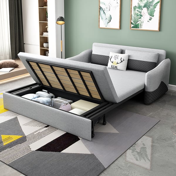67.7'' Rolla Modern Full Sleeper Sofa Linen Upholstered Convertible Sofa with Storage