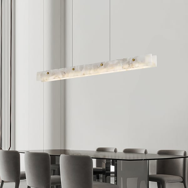 Marble LED Modern Linear Kitchen Island Lighting for Dining Room