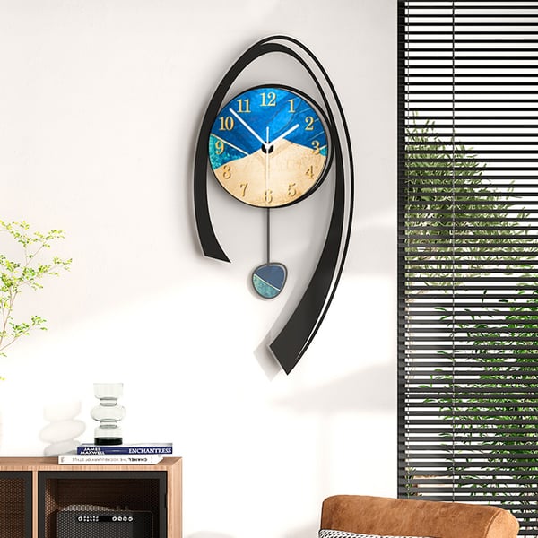 24.8" Multi-Color Modern Acrylic Wall Clock Decor Home Hanging Art Living Room Bedroom